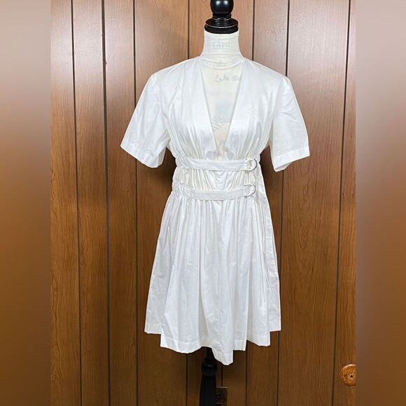 ALTUZARRA Malik Plunging D-Ring Mini Dress size 42/us size 10 - Picture 6 of 13